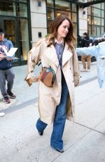 CLAIRE FOY Leaves Crosby Street Hotel in New York 04/12/2022
