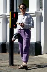 CLAIRE FOY Out and About in London 04/21/2022