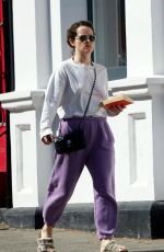 CLAIRE FOY Out and About in London 04/21/2022