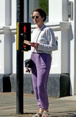 CLAIRE FOY Out and About in London 04/21/2022