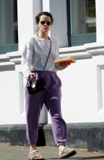 CLAIRE FOY Out and About in London 04/21/2022