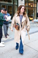 CLAIRE FOY Out and About in New York 04/12/2022