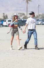 CLARA BERRY and KJ Apa Arrives at Coachella in Indio 04/15/2022