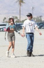 CLARA BERRY and KJ Apa Arrives at Coachella in Indio 04/15/2022