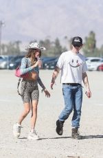 CLARA BERRY and KJ Apa Arrives at Coachella in Indio 04/15/2022