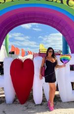 CLAUDIA ROMANI at Miami Beach Gay Pride 04/10/2022