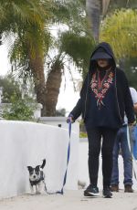 CYBIL SHEPHERD Out with Dogs in Los Angeles 04/05/2022