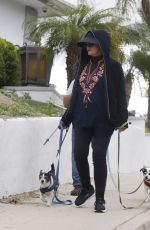 CYBIL SHEPHERD Out with Dogs in Los Angeles 04/05/2022
