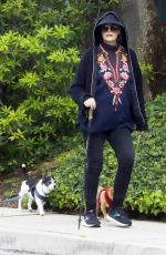CYBIL SHEPHERD Out with Dogs in Los Angeles 04/05/2022