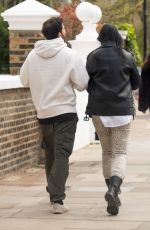 DAISY LOWE Out with Her Dog in London 04/10/2022