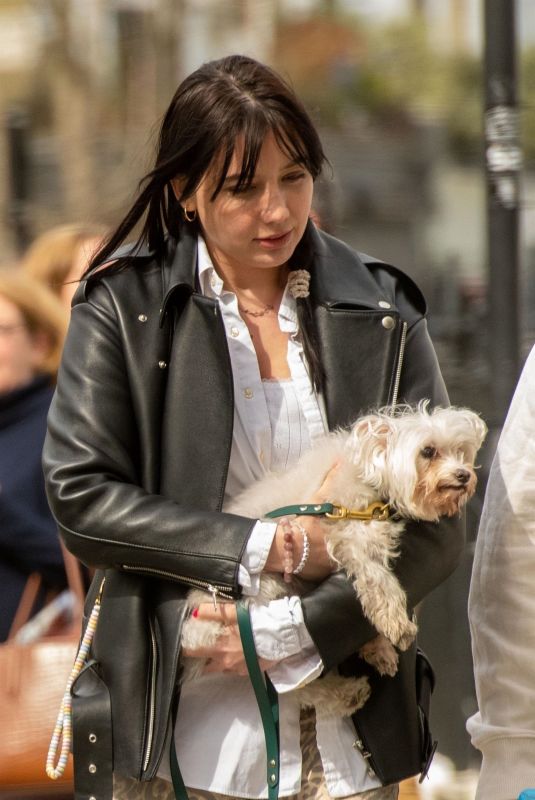 DAISY LOWE Out with Her Dog in London 04/10/2022
