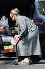 DAKOTA FANNING Shopping at Vons in Toluca Lake 04/01/2022