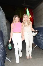 DANI DYER Leaves Cabaret All Stars Show at Proud Embankment in London 04/08/2022
