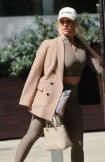 DANIELLE ARMSTRONG Arrives for Business Meetings in London 03/31/2022