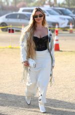 DEMI ROSE Out at Coachella in Indio 04/24/2022