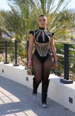 DEMI SIMS at a Coachella Party in Palm Springs 04/23/2022
