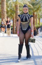DEMI SIMS at a Coachella Party in Palm Springs 04/23/2022