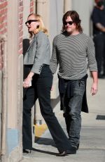 DIANE KRUGER and Norman Reedus Arrives at Jimmy Kimmel Live 04/07/2022