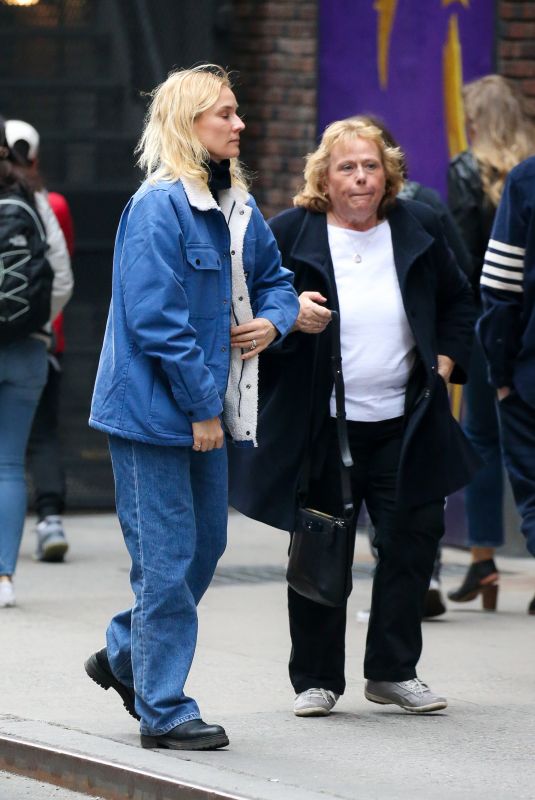 DIANE KRUGER Out with Her Mother in New York 04/21/2022