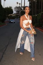 DRAYA MICHELE Out for Dinner in Beverly Hills 04/28/2022