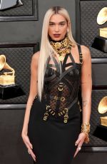 DUA LIPA at 64th Annual Grammy Awards in Las Vegas 04/03/2022