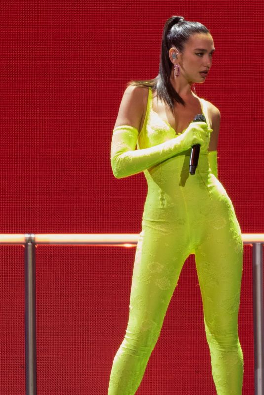 DUA LIPA Performs at Future Nostalgia Tour in Vancouver 04/01/2022