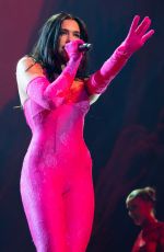 DUA LIPA Performs at Her Future Nostalia Tour in Manchester 04/15/2022