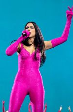 DUA LIPA Performs at Her Future Nostalia Tour in Manchester 04/15/2022