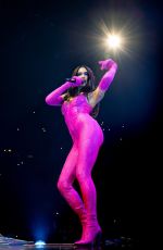 DUA LIPA Performs at Her Future Nostalia Tour in Manchester 04/15/2022
