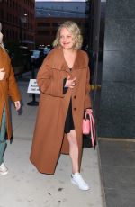ELIZABETH MOSS Arrives at Watch What Happens Live With Andy Cohen in New York 04/27/2022
