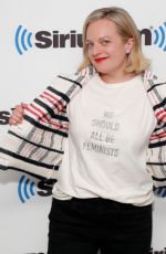 ELIZABETH MOSS at Siriusxm Studio in New York 04/26/2022