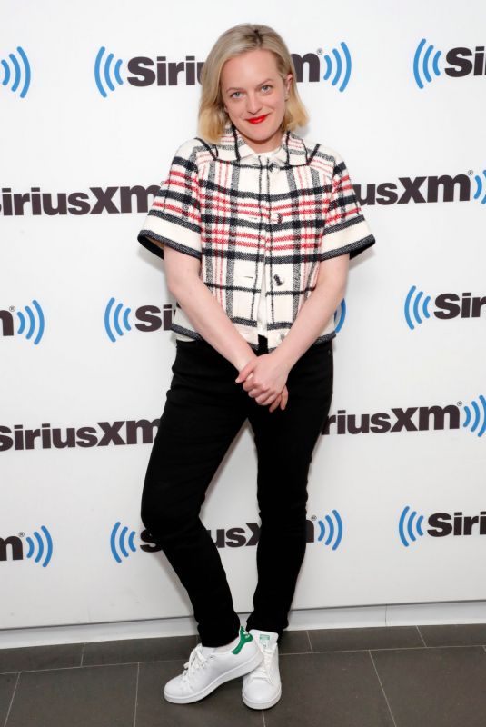 ELIZABETH MOSS at Siriusxm Studio in New York 04/26/2022