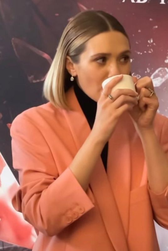 ELIZABETH OLSEN at Doctor Strange in the Multiverse of Madness Promotional Event 04/21/2022