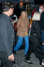 ELIZABETH OLSEN Leaves Borchardt Restaurant 04/21/2022