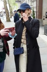 ELIZABTH OLSEN Out and About in London 04/26/2022