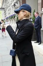 ELIZABTH OLSEN Out and About in London 04/26/2022