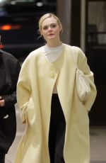 ELLE FANNING and LUCY LIU Leaves Dinner at Nobu in New York 03/31/2022