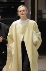 ELLE FANNING and LUCY LIU Leaves Dinner at Nobu in New York 03/31/2022