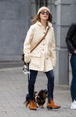 EMILIA CLARKE Out in Brussels to Filming The Pod Generation 03/13/2022