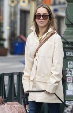 EMILIA CLARKE Out in Brussels to Filming The Pod Generation 03/13/2022