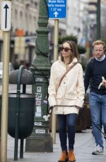 EMILIA CLARKE Out in Brussels to Filming The Pod Generation 03/13/2022