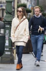 EMILIA CLARKE Out in Brussels to Filming The Pod Generation 03/13/2022