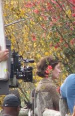 EMILY BLUNT on the Set of Oppenheimer in Princeton 04/13/2022