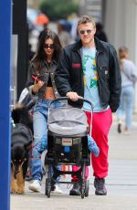 EMILY RATAJKOWSKI and Sebastian Bear McClard Out with Their Baby and Dog in New York 04/24/2022