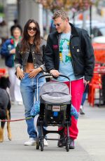 EMILY RATAJKOWSKI and Sebastian Bear McClard Out with Their Baby and Dog in New York 04/24/2022