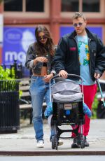 EMILY RATAJKOWSKI and Sebastian Bear McClard Out with Their Baby and Dog in New York 04/24/2022