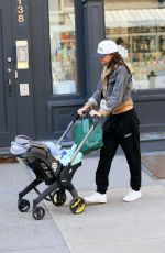 EMILY RATAJKOWSKI Out with Her Baby in New York 04/02/2022
