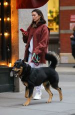 EMILY RATAJKOWSKI Out with Her Dog Colombo in New York 04/05/2022