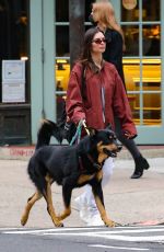 EMILY RATAJKOWSKI Out with Her Dog Colombo in New York 04/05/2022