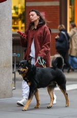 EMILY RATAJKOWSKI Out with Her Dog Colombo in New York 04/05/2022